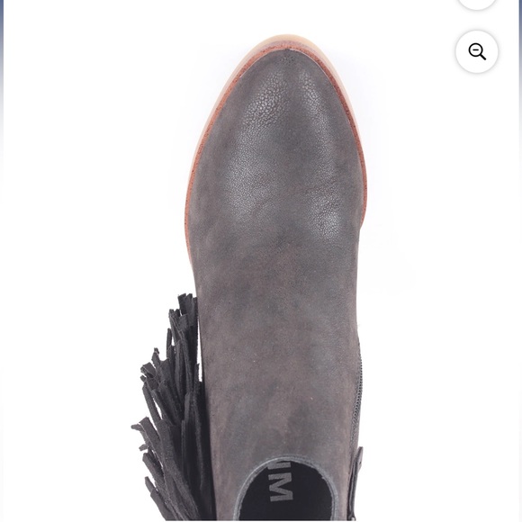 MIA Women's Avril Fringe Booties in Black - Picture 4 of 11